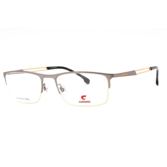 NEW SQUARE CARRERA  8899 07ZL 00 MEN EYEGLASSES CARRERA RUTHENIUM CLEAR EYEWEAR - Picture 1 of 3